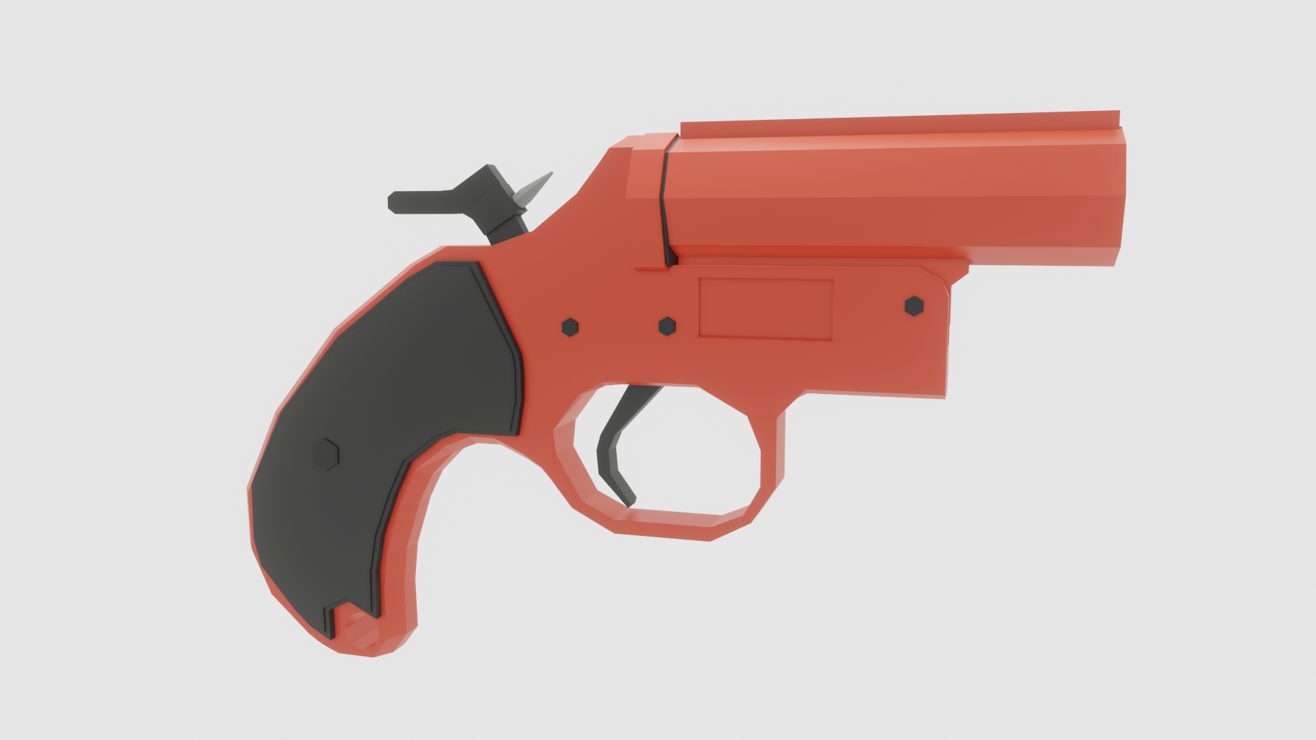 Low Poly Flare Gun preview image 3